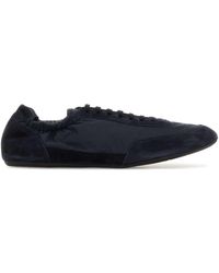 Prada - Nylon And Suede Sneakers - Lyst