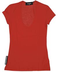 DSquared² - Katoenen Logo T -shirt - Lyst