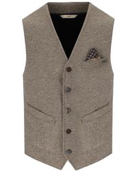 Bob - Drug Taupe Single Breasted Vest - Lyst