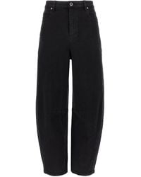 Self-Portrait - Barrel Leg' Jeans - Lyst