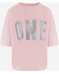 ONE TEE - Cotton T Shirt With Logo - Lyst