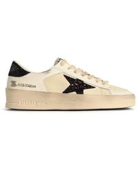 Golden Goose - Golden Gans 'Stardan' weiße Lear -Sneaker - Lyst