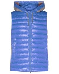 Herno - Hooded P Ed Zip Up Vest Jacket - Lyst
