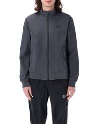 EA7 - Core Identity Recycled-Nylon Zip-Up Sweatshirt - Lyst