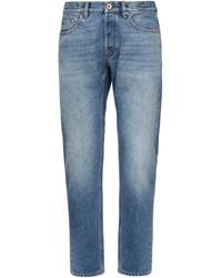 Eleventy - Blaue Stretch-Baumwoll-Jeans Mit Regulärer Passform - Lyst