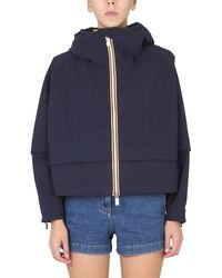K-Way - Windbreaker With Logo - Lyst