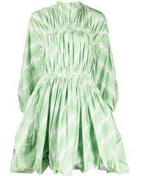 Jil Sander - Plaid-Check Pattern Mini Dress - Lyst