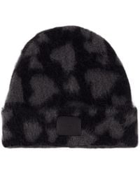 Anine Bing - Elia Beanie Wolle schwarz - Lyst