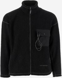and wander - E Vagare Il Maglione Di Miscela Di Lana Con Logo - Lyst