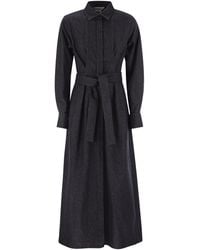 Max Mara - Aller Denim Effekt Chemisekleid - Lyst