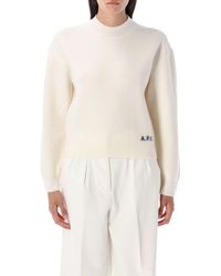 A.P.C. - Pullover beige - Lyst