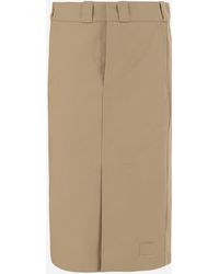 Maison Margiela - Cotton Blend Midi Rok - Lyst