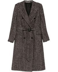 Tagliatore - Zweireihiger Mantel aus Wollmischung von - Lyst