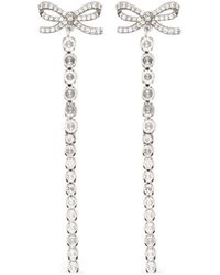 Self-Portrait - Hängeohrringe Mit Schleifendetail - Lyst