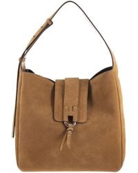 Hogan - Suede Shoulder Bag With H Detail - Lyst