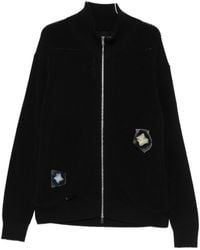 Song For The Mute - 'Flower' Zip Up Funnel Cardigan - Lyst