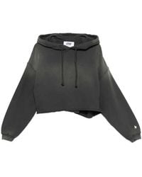 Golden Goose - Star/ W's Oversize Cropped Hoodie/ Sunfaded Wash/ Star Print - Lyst