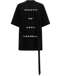 Rick Owens - Graphic Crew Neck T-Shirt - Lyst