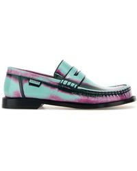 Loewe - Brushed Calfskin Campo Loafers - Lyst