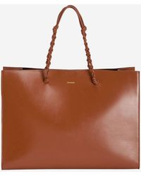 Jil Sander - Leather Tote Bag - Lyst