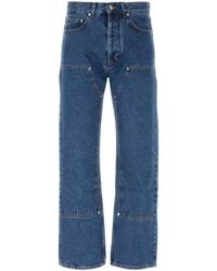 Palm Angels - Monogram Denim Jeans - Lyst