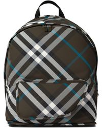 Burberry - Shield Zaini Verde - Lyst