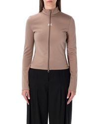 Courreges - Courrèges Jersey Zip Jacket - Lyst