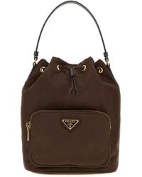 Prada - Re-Nylon Duet Bucket Bag - Lyst