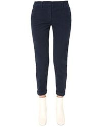 Aspesi - Slim Fit Trousers - Lyst