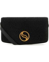 Stella McCartney - S-wave Crystal Hotfix Wallet On Strap - Lyst
