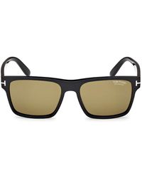 Tom Ford - Zonnebril Ft1205 01 H Calder Zwart/bruin Heren Gepolariseerd - Lyst