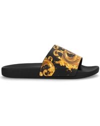 Versace Jeans Couture - Polyurethane Flats - Lyst