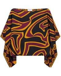 PUCCI - Printed Silk Blouse - Lyst