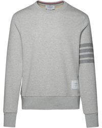 Thom Browne - Grey Cotton Sweatshirt - Lyst