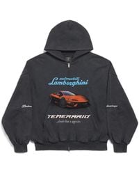 Balenciaga - Automobili Lamborghini Hoodie Small Fit Mit Reißverschluss - Lyst