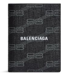 Balenciaga - Portafoglio Bi-Fold Verticale Signature - Lyst