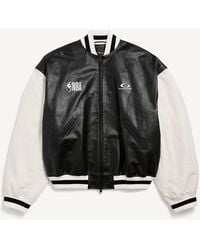 Balenciaga - Nba Collaboration Varsity Jacket - Lyst