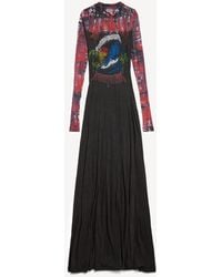 Balenciaga - Extreme Tie Dye Long Sleeve Dress - Lyst