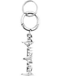 Balenciaga - Typo Metal Keychain - Lyst
