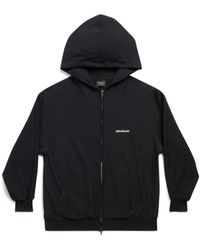 Balenciaga - Mirror hoodie mit reißverschluss small fit - Lyst