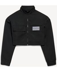 Balenciaga - Cropped Tracksuit Jacket - Lyst