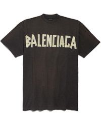 Balenciaga - Abito stile t-shirt tape type - Lyst