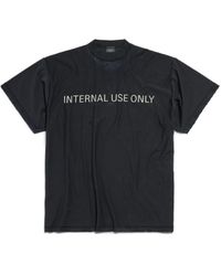 Balenciaga - T-shirt inside-out internal use only oversize - Lyst