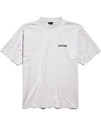 Balenciaga - Masking Tape T-Shirt Mittlere Passform - Lyst