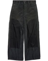 Balenciaga - Ripped Off Baggy Pants - Lyst