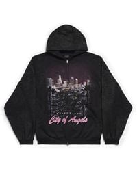 Balenciaga - City Of Angels Outerwear Hoodie Mit Reißverschluss - Lyst