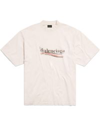Balenciaga - Political stencil t-shirt medium fit - Lyst