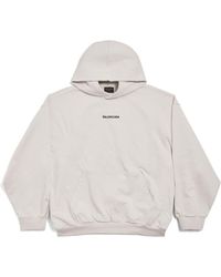 Balenciaga - New back hoodie medium fit - Lyst
