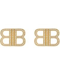Balenciaga - Pendientes xs bb 2.0 - Lyst