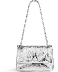 Balenciaga - Monaco mini-tasche in metallic - Lyst